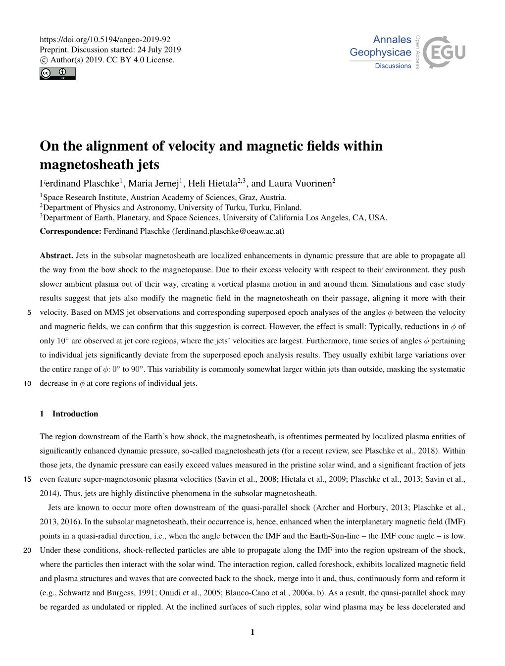 On the Alignment of Velocity and Magnetic Fields Within