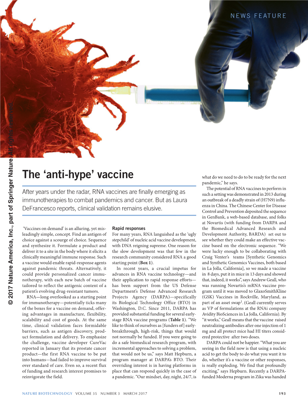 The 'Anti-Hype' Vaccine