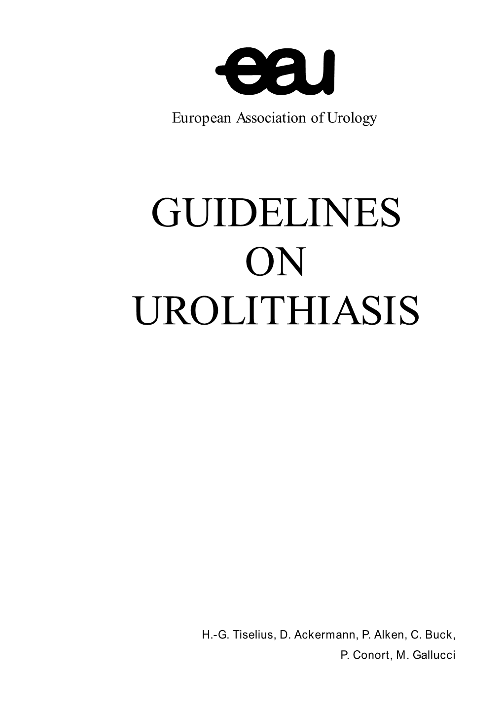 Guidelines on Urolithiasis