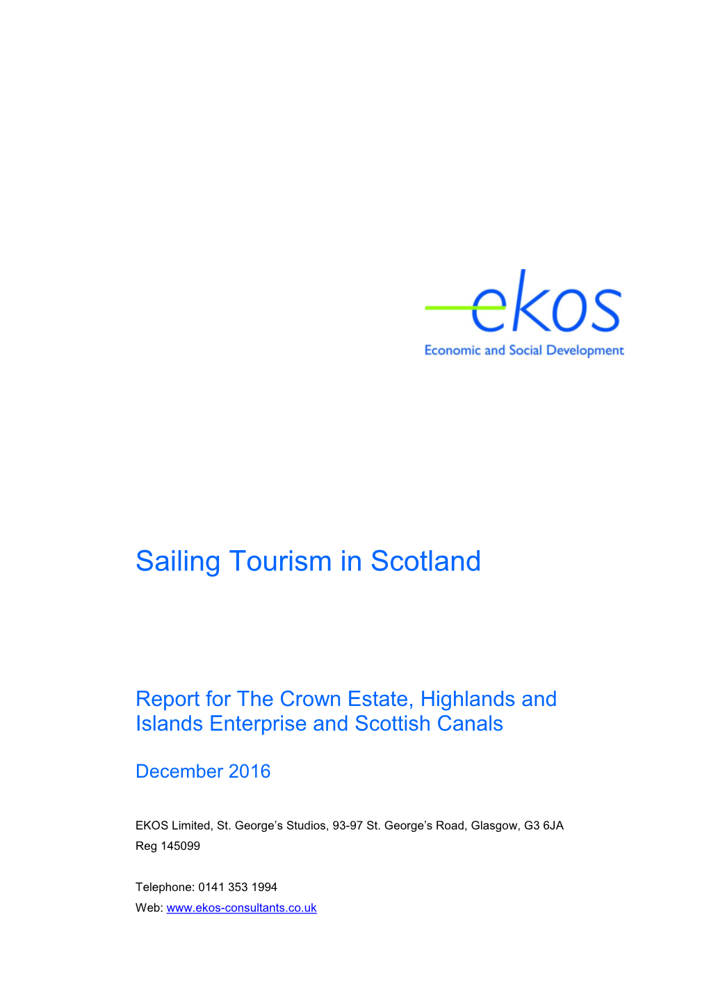 Sailing Tourism in Scotland