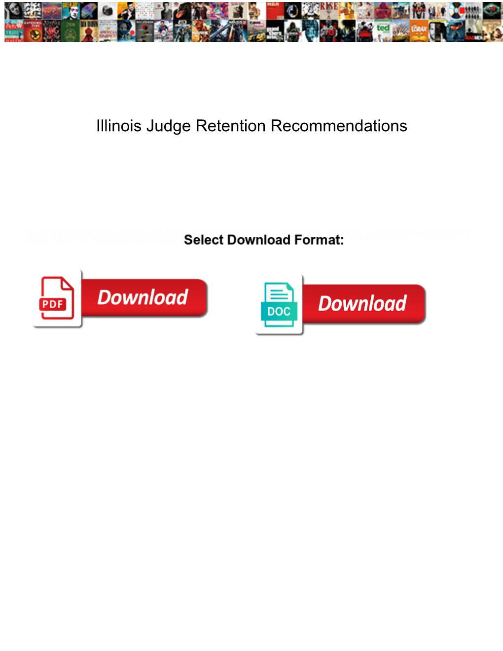 Illinois Judge Retention Recommendations