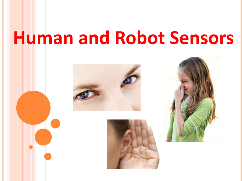 Human and Robot Sensors Presentation