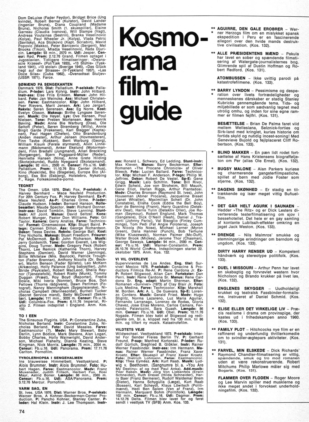 Kosmo- Rama Film Guide