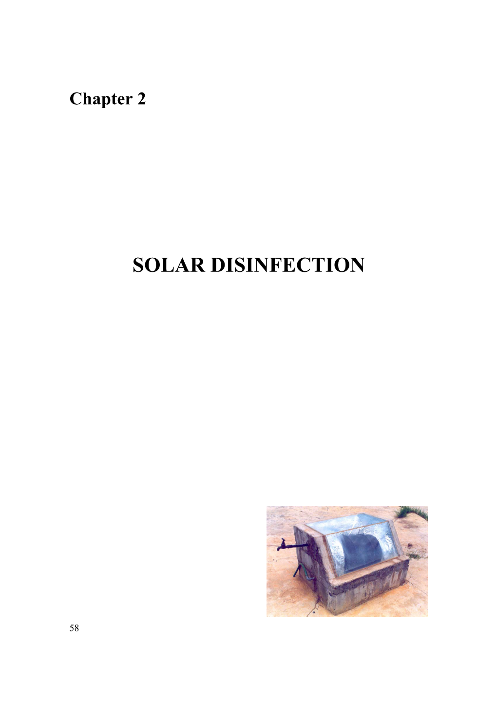 Solar Disinfection