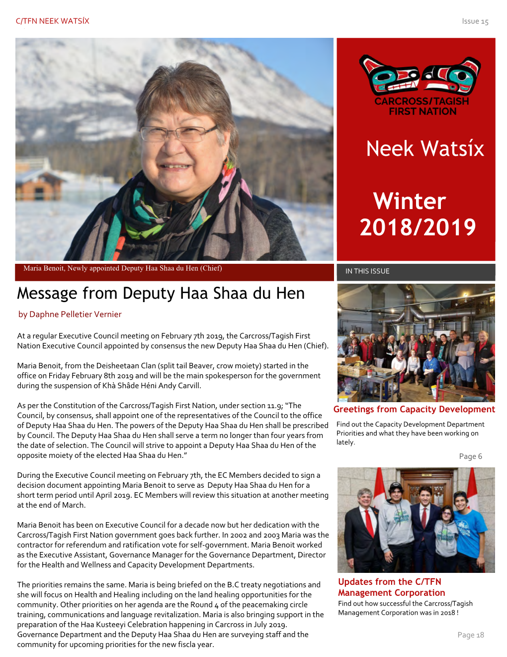 Newsletter Winter 2018/2019