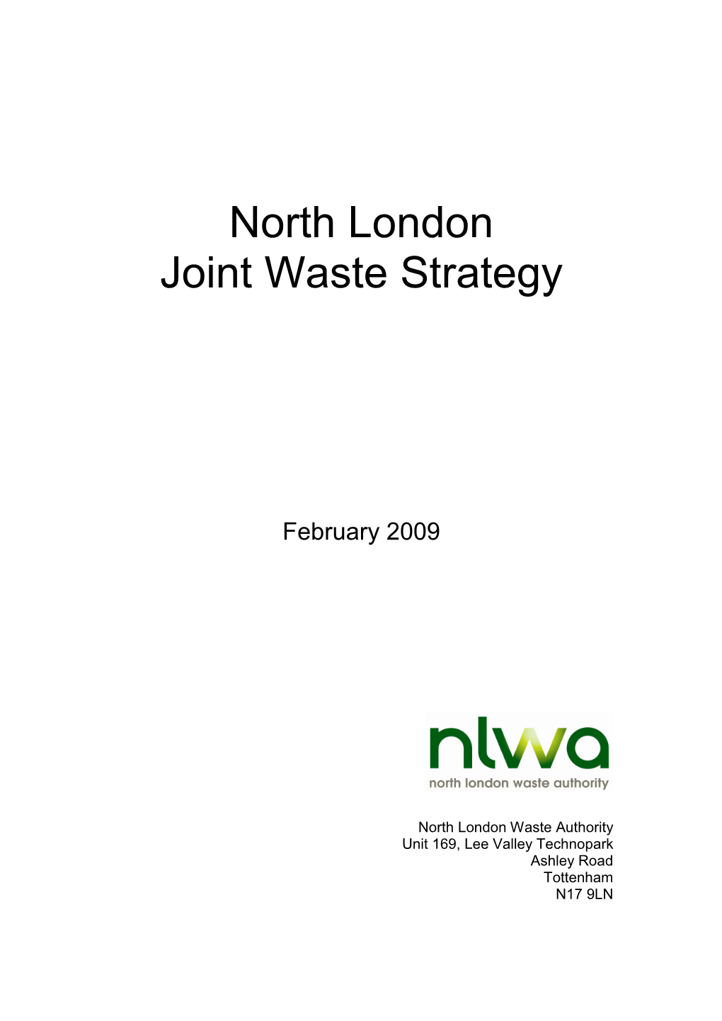 North London Joint Waste Strategy