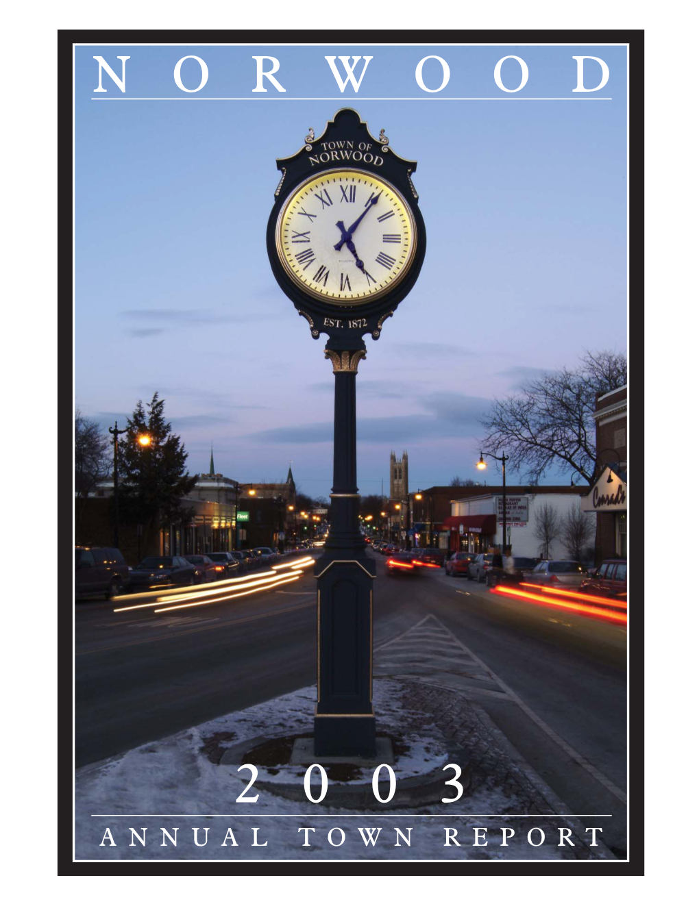 Town of Norwood Annual Report.Pmd