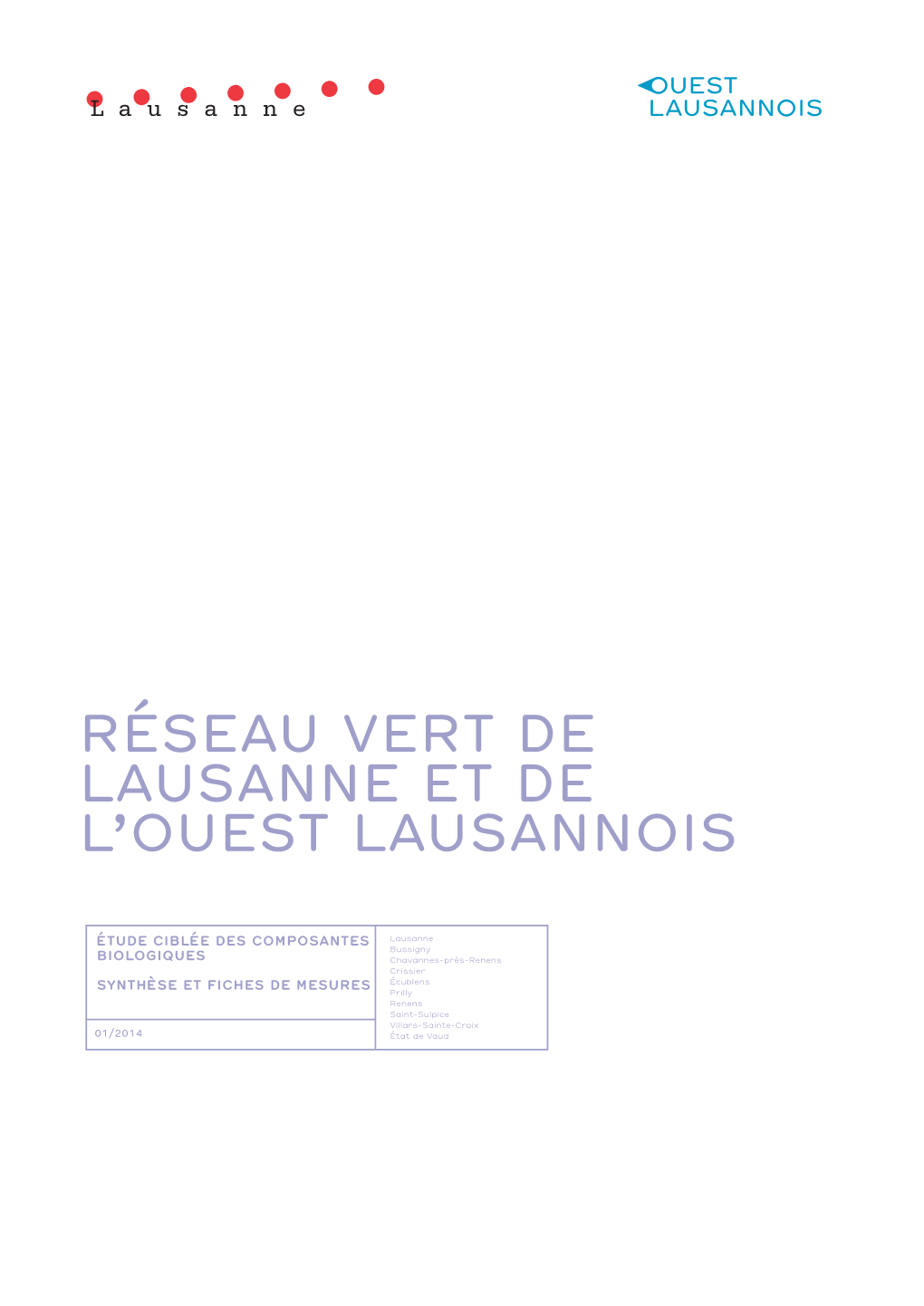 12.05.2015 Réseau Vert De Lausanne Et De L'ouest