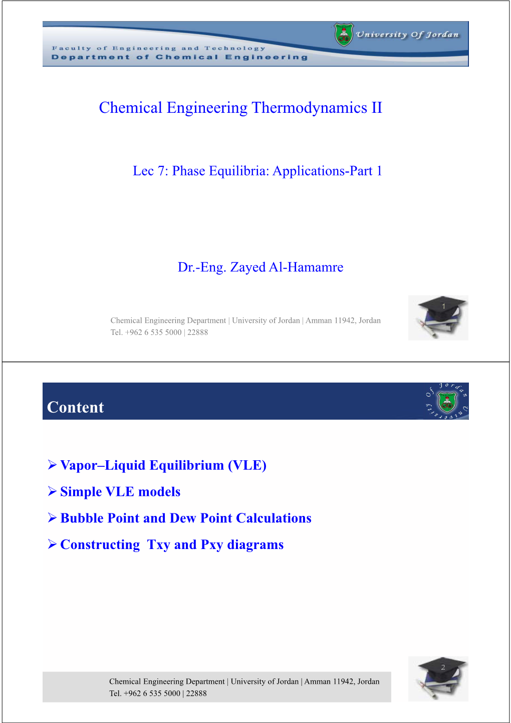 Bubble Point and Dew Point Calculations  Constructing Txy and Pxy Diagrams