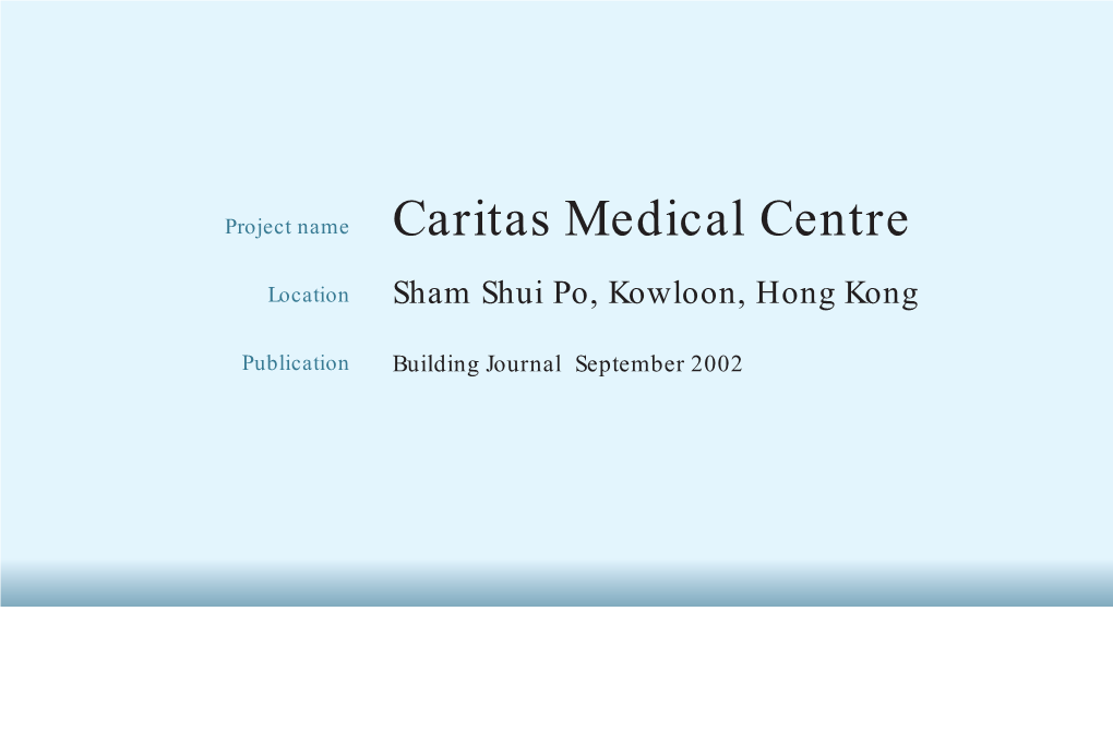 Caritas Medical Centre