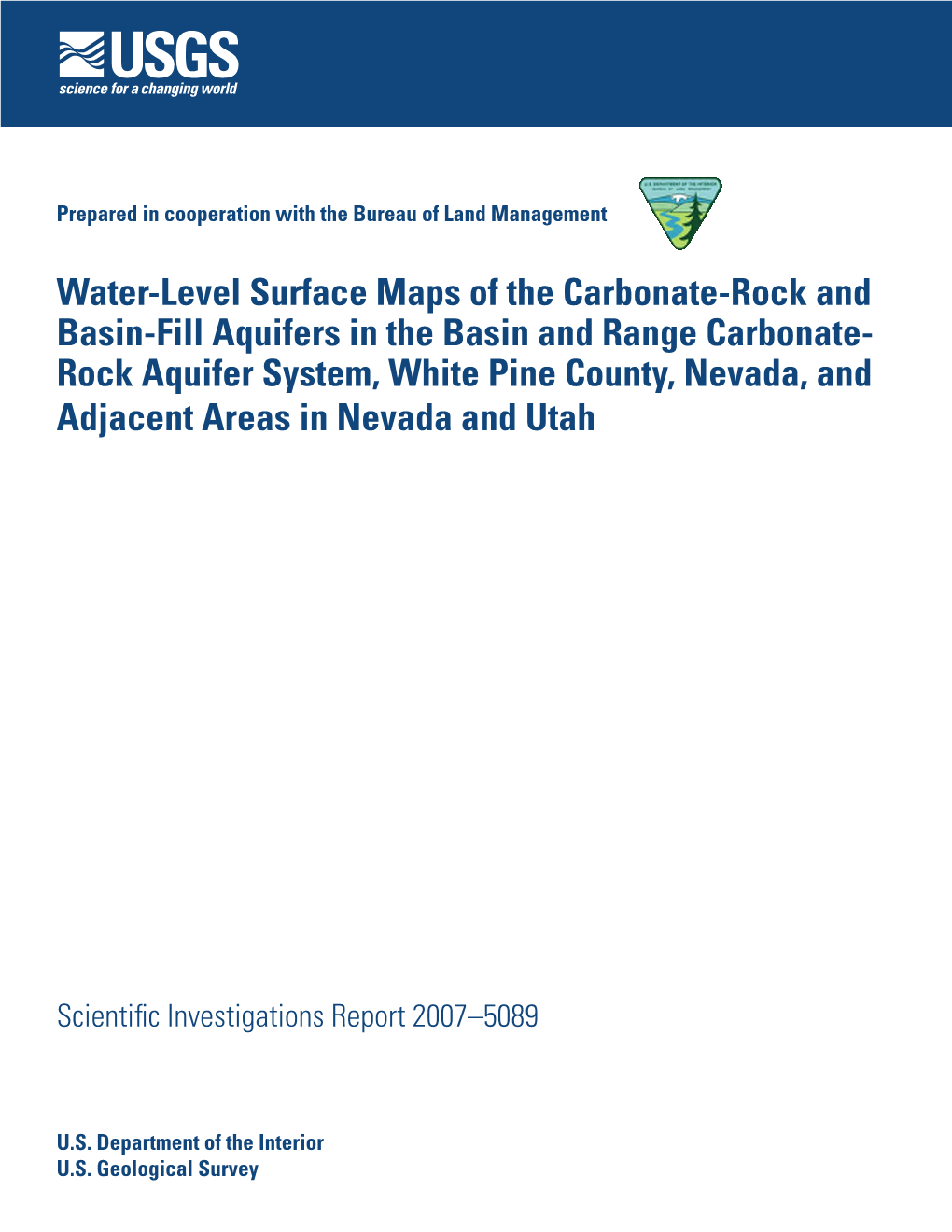 Rock Aquifer System, White Pine County, Nevada, and Adjacent Areas in Nevada and Utah