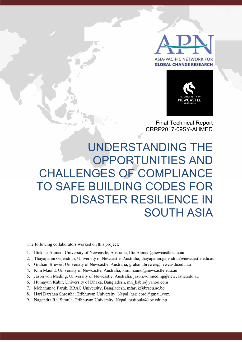 Understanding the Opportunities and Challenges of Compliance to Safe Building Codes for Disaster Resilience in South Asia