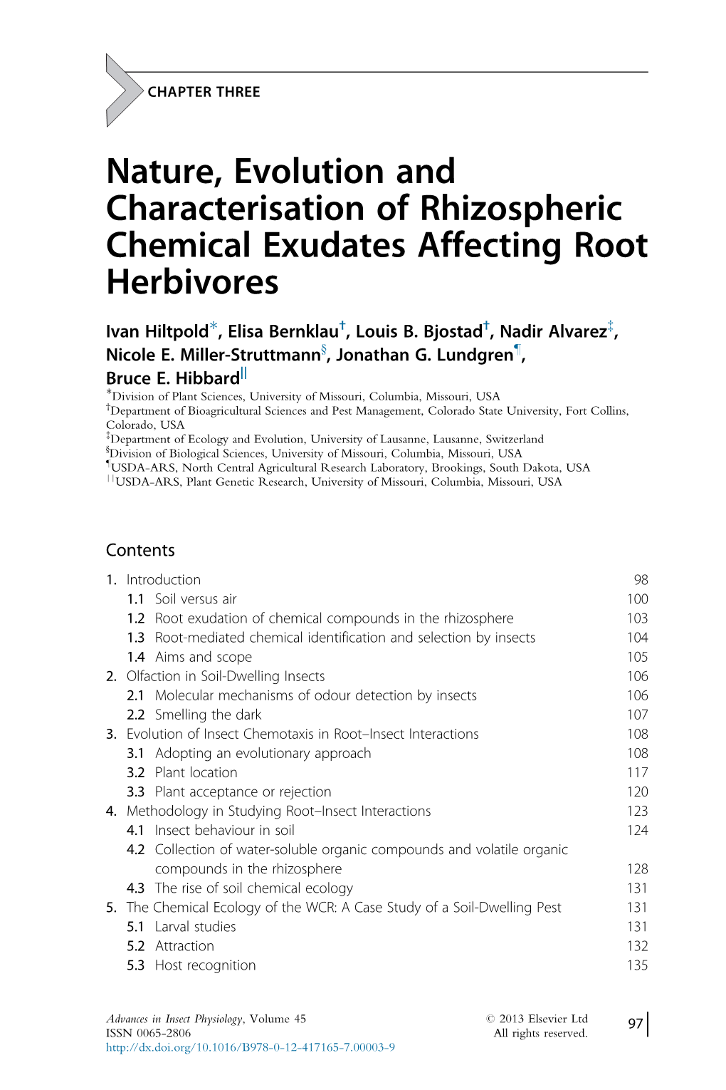 Behaviour and Physiology of Root Herbivores