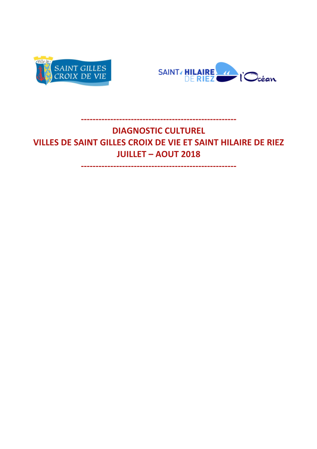 Diagnostic Culturel St Gilles Croix De Vie Et St Hilaire De Riez PDF 1 MO