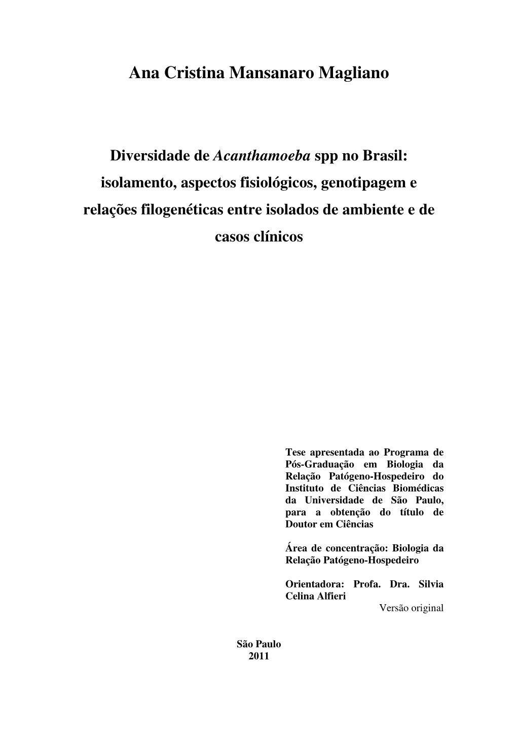 Ana Cristina Magliano Versão Parcial