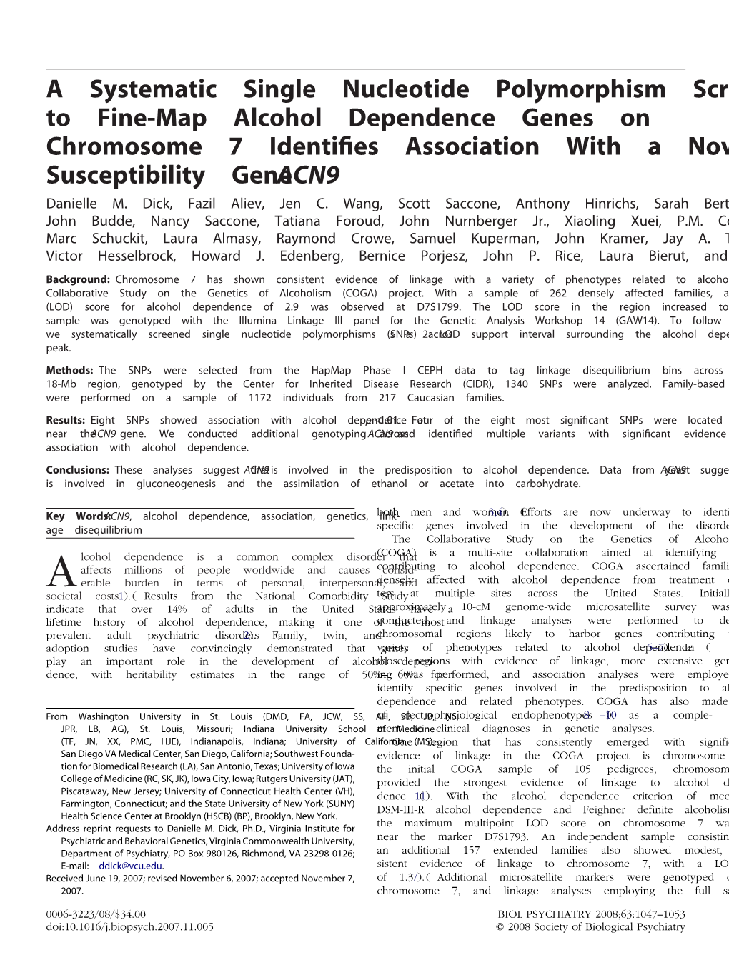 A Systematic Single Nucleotide Polymorphism Screen to Fine-Map