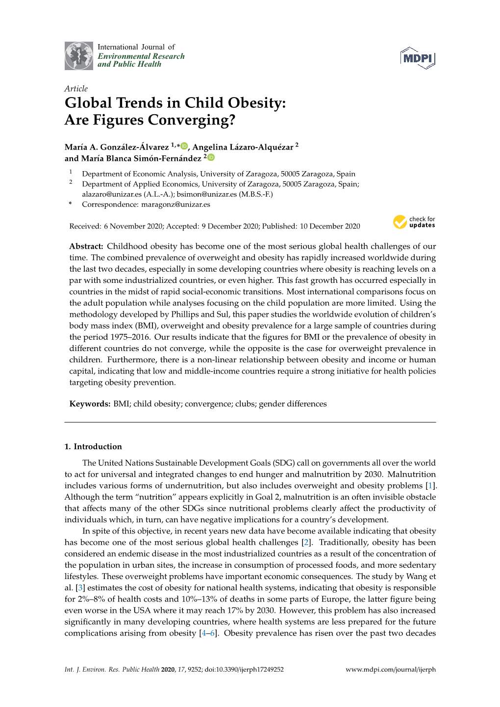 Global Trends in Child Obesity: Are Figures Converging?