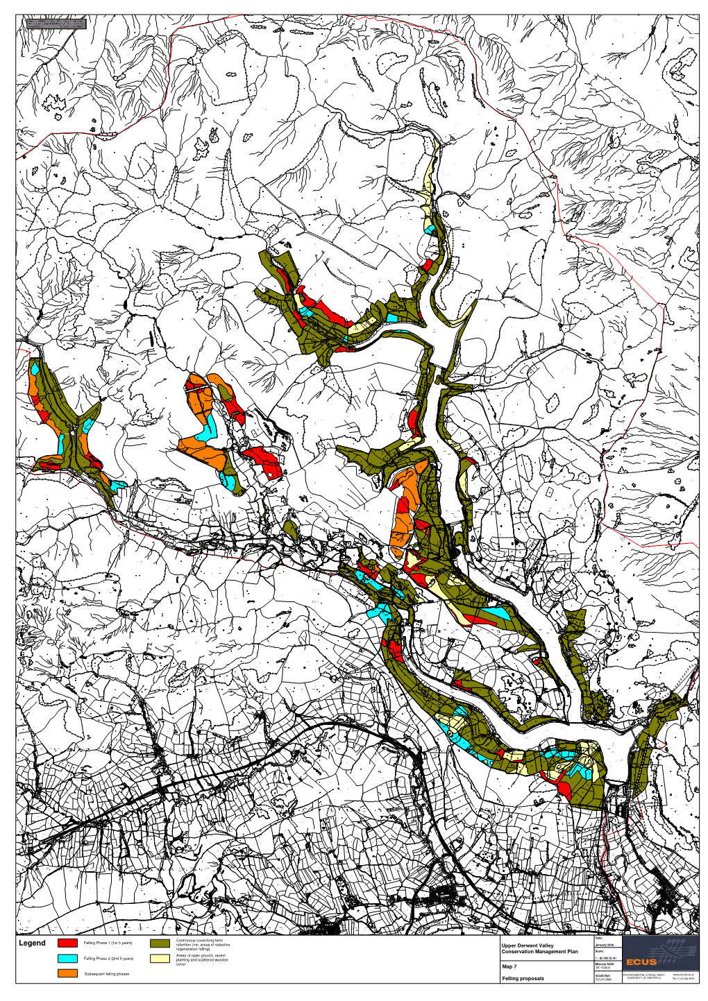 Upper Derwent Valley Conservation Management Plan Map 7 Felling
