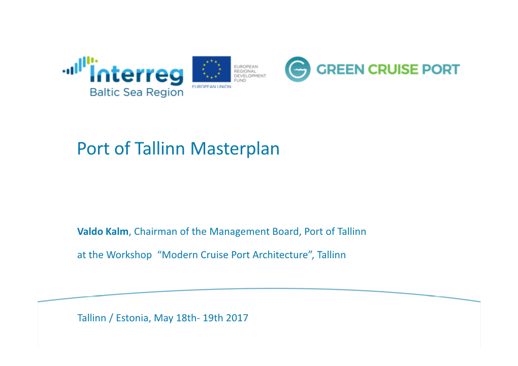 Port of Tallinn Masterplan
