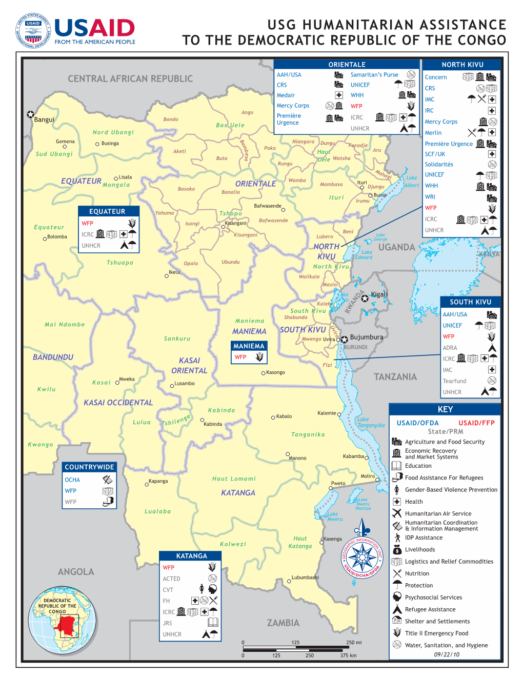 Usg Humanitarian Assistance to the Democratic Republic of the Congo