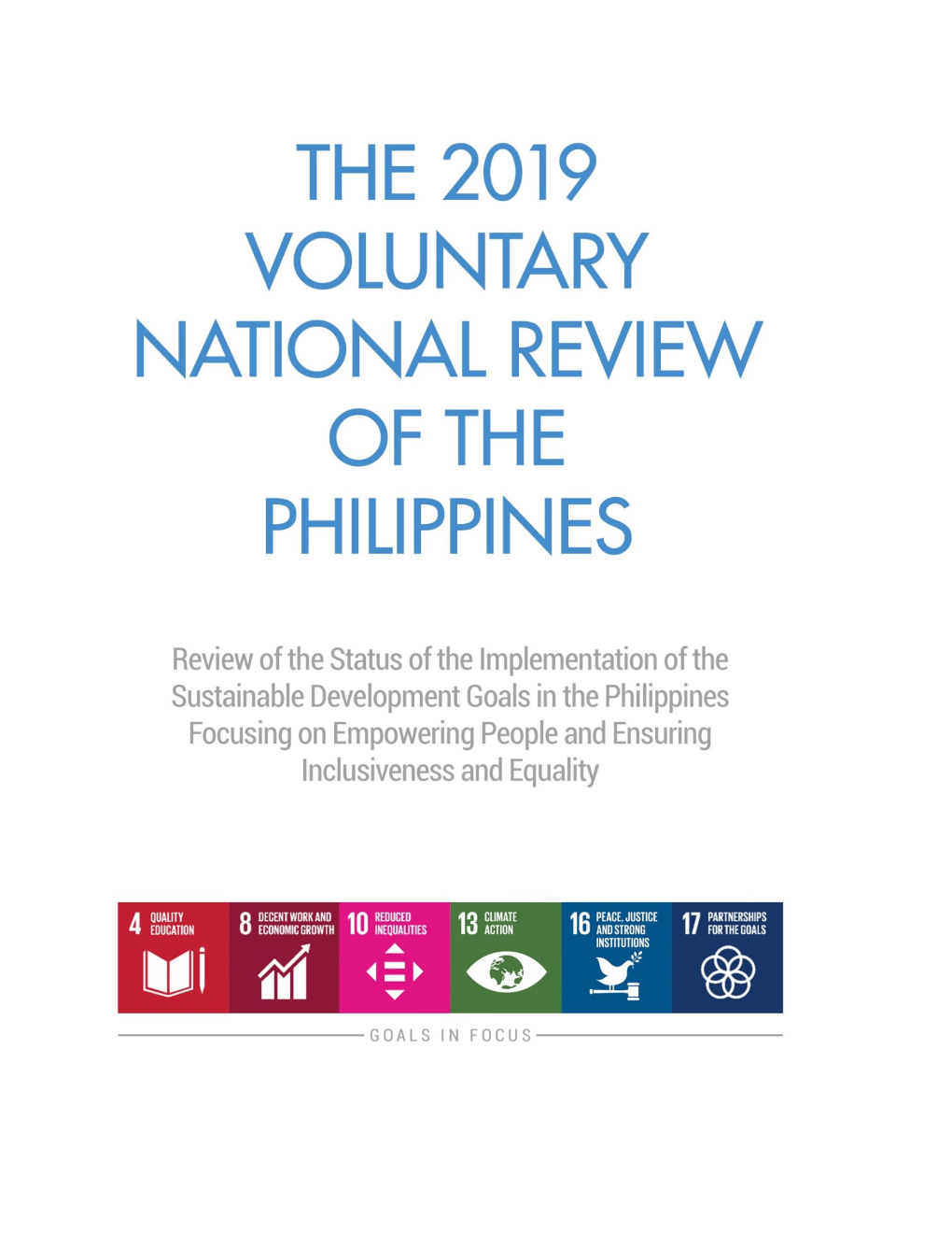Voluntary National Review 2019