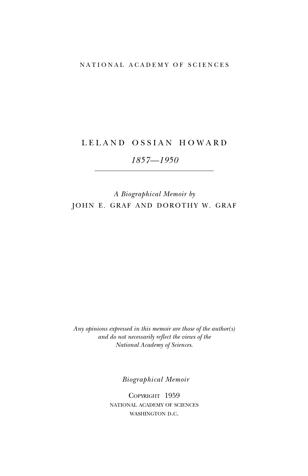 Leland Ossian Howard