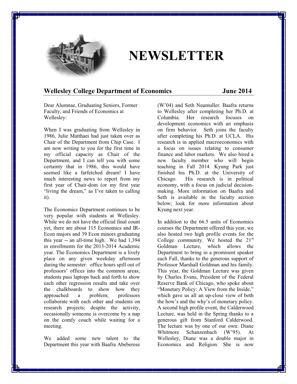 Newsletter 2014