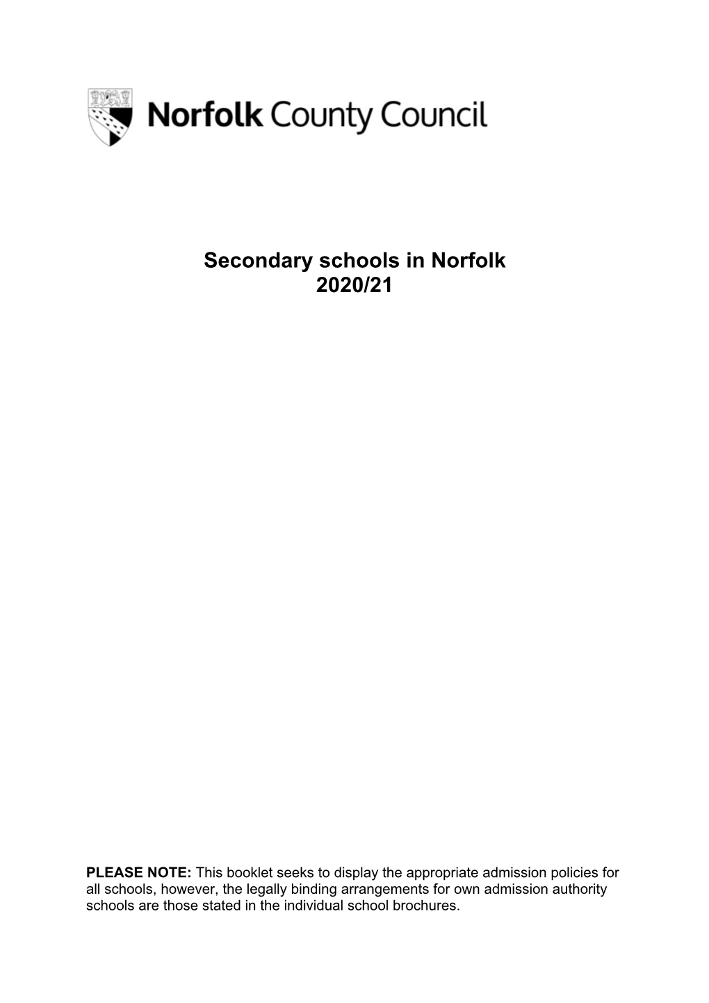 Detailed Guide to Secondary Schools in Norfolk 2020/21