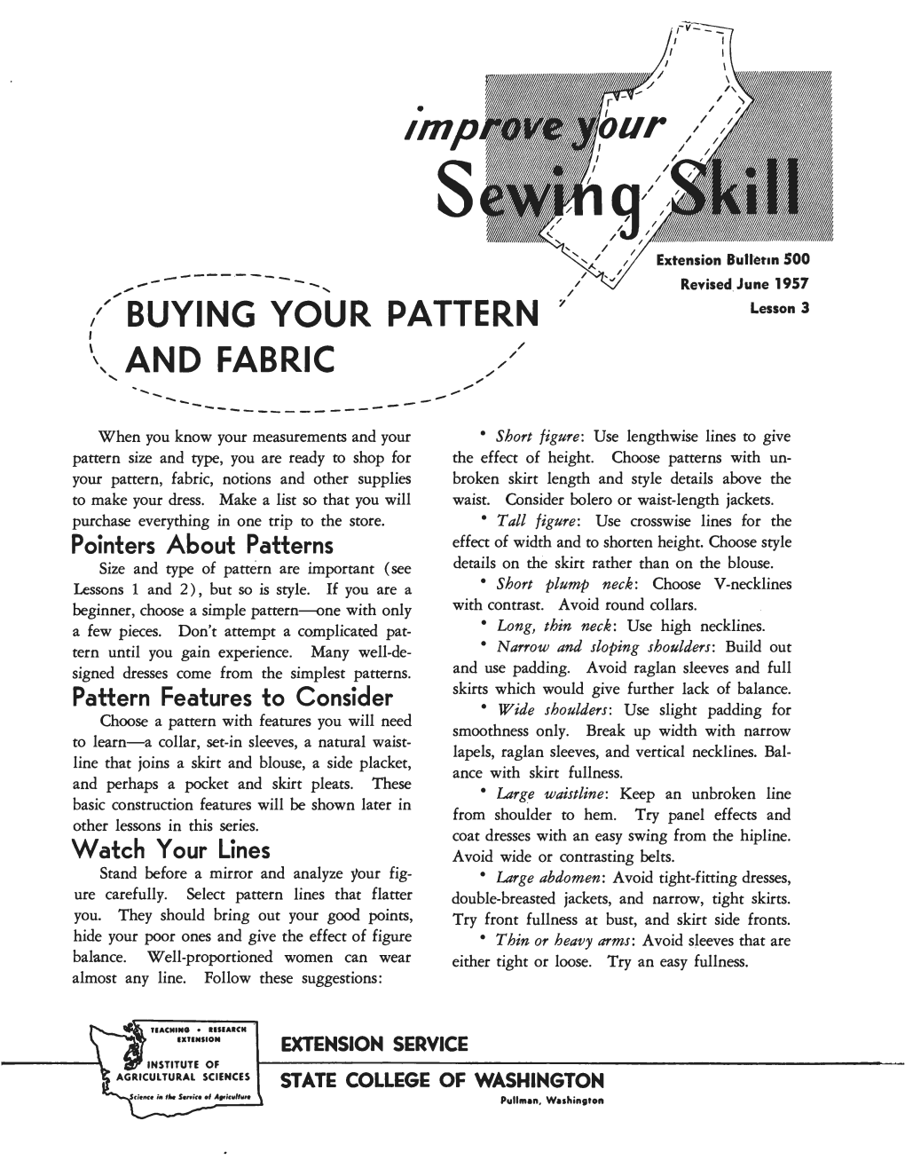 Buying Your Pattern \, and Fabric