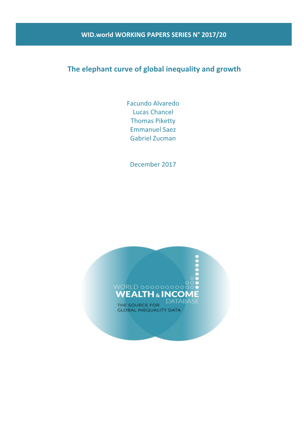 “The Elephant Curve of Global Inequality and Growth”, WID.World