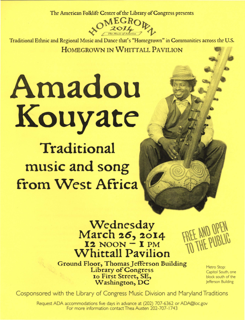 Amadou Kouyate: Traditional Music and Song from West Africa