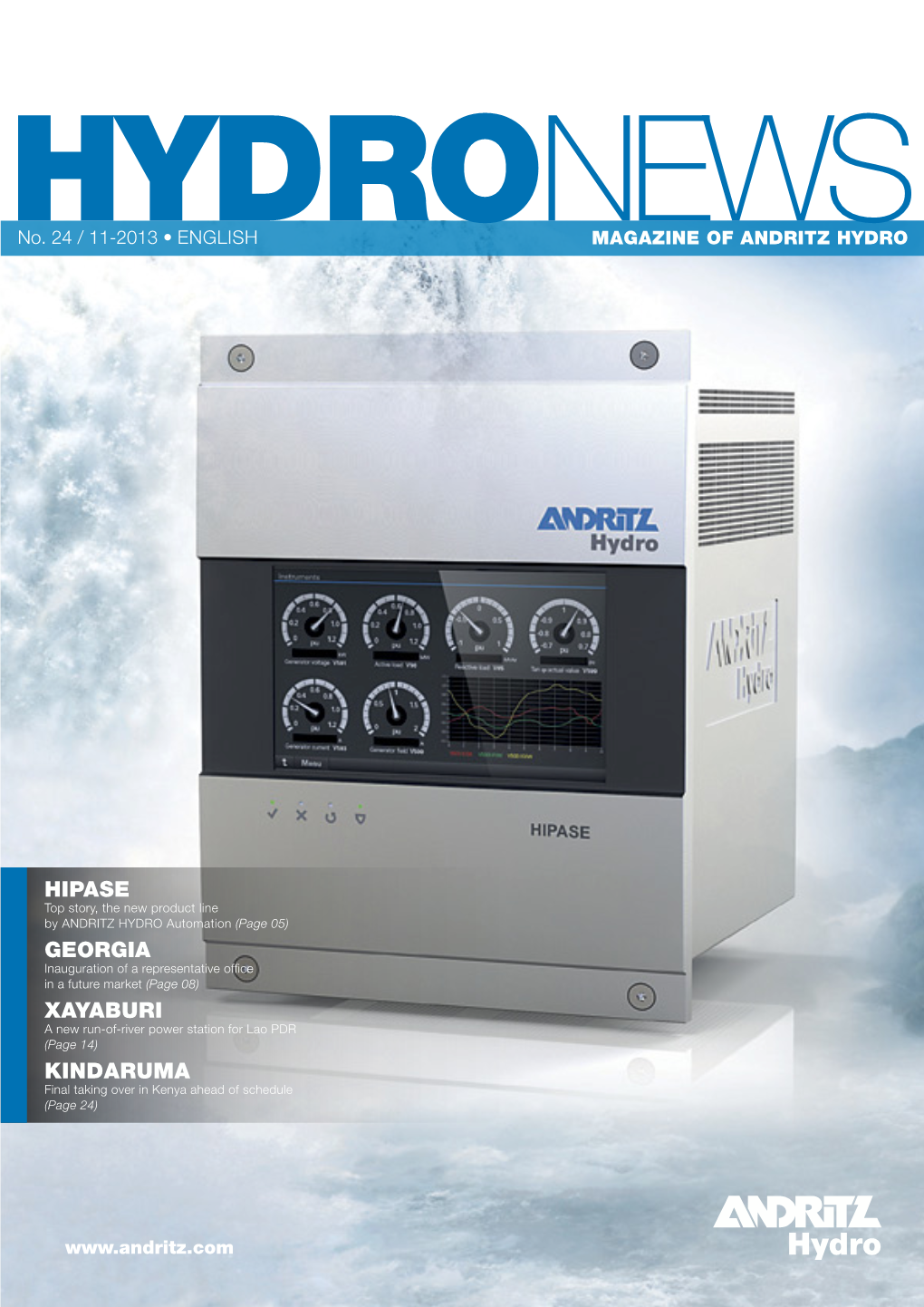 Hydronews No. 24 / 11-2013 • ENGLISH MAGAZINE of ANDRITZ