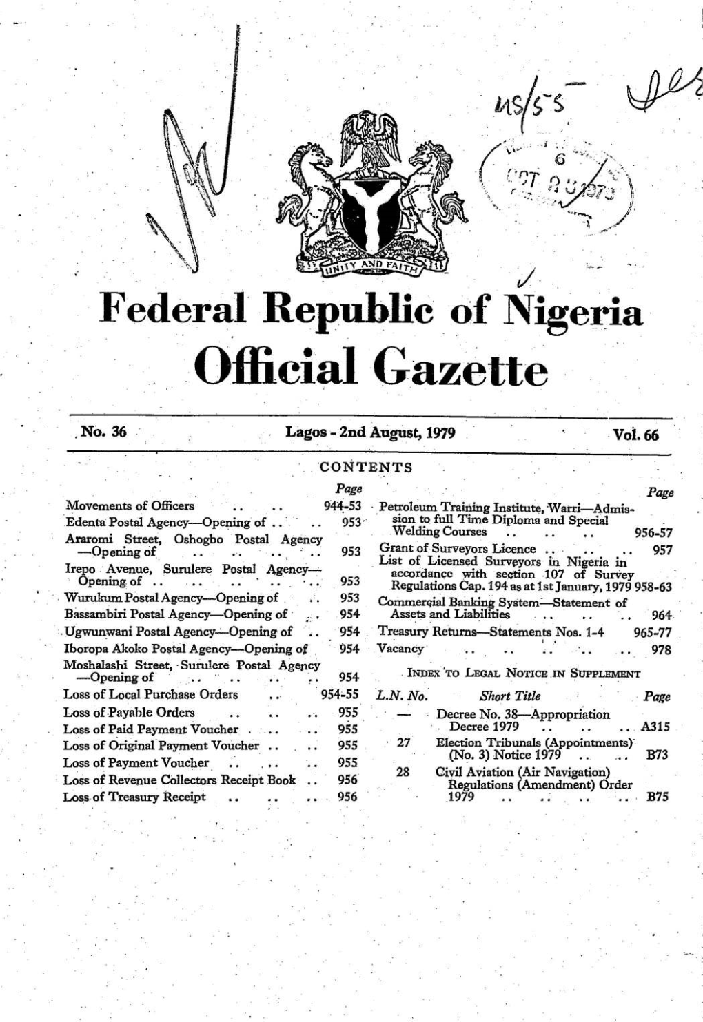 Official Gazette