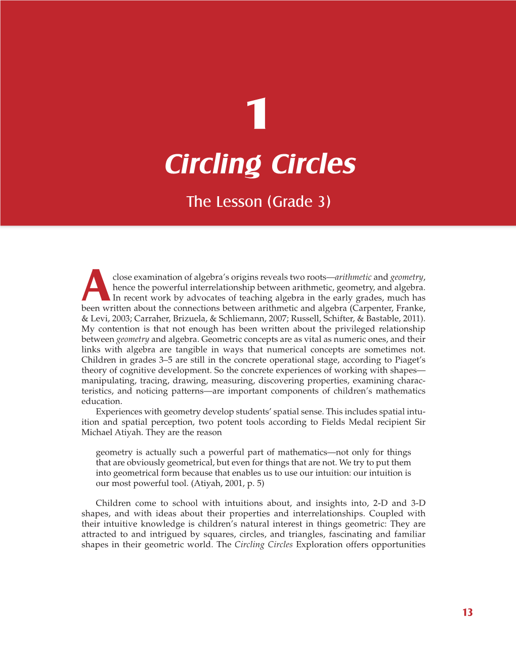 Circling Circles the Lesson (Grade 3)