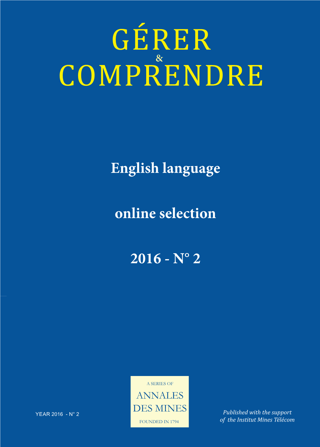 English Language Online Selection 2016