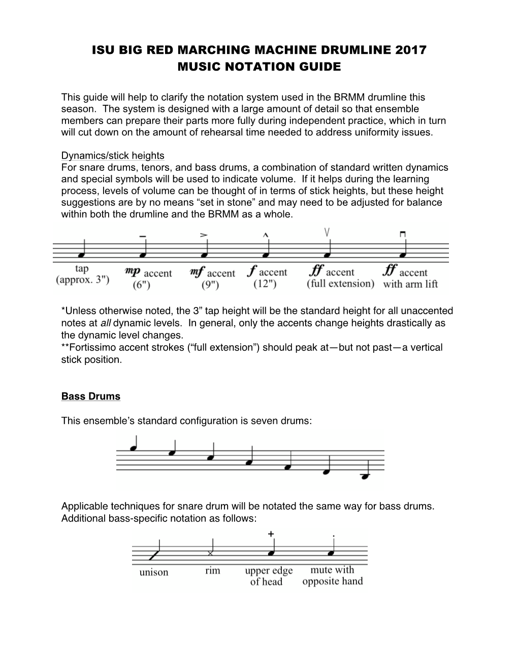 BRMM Notation Summary