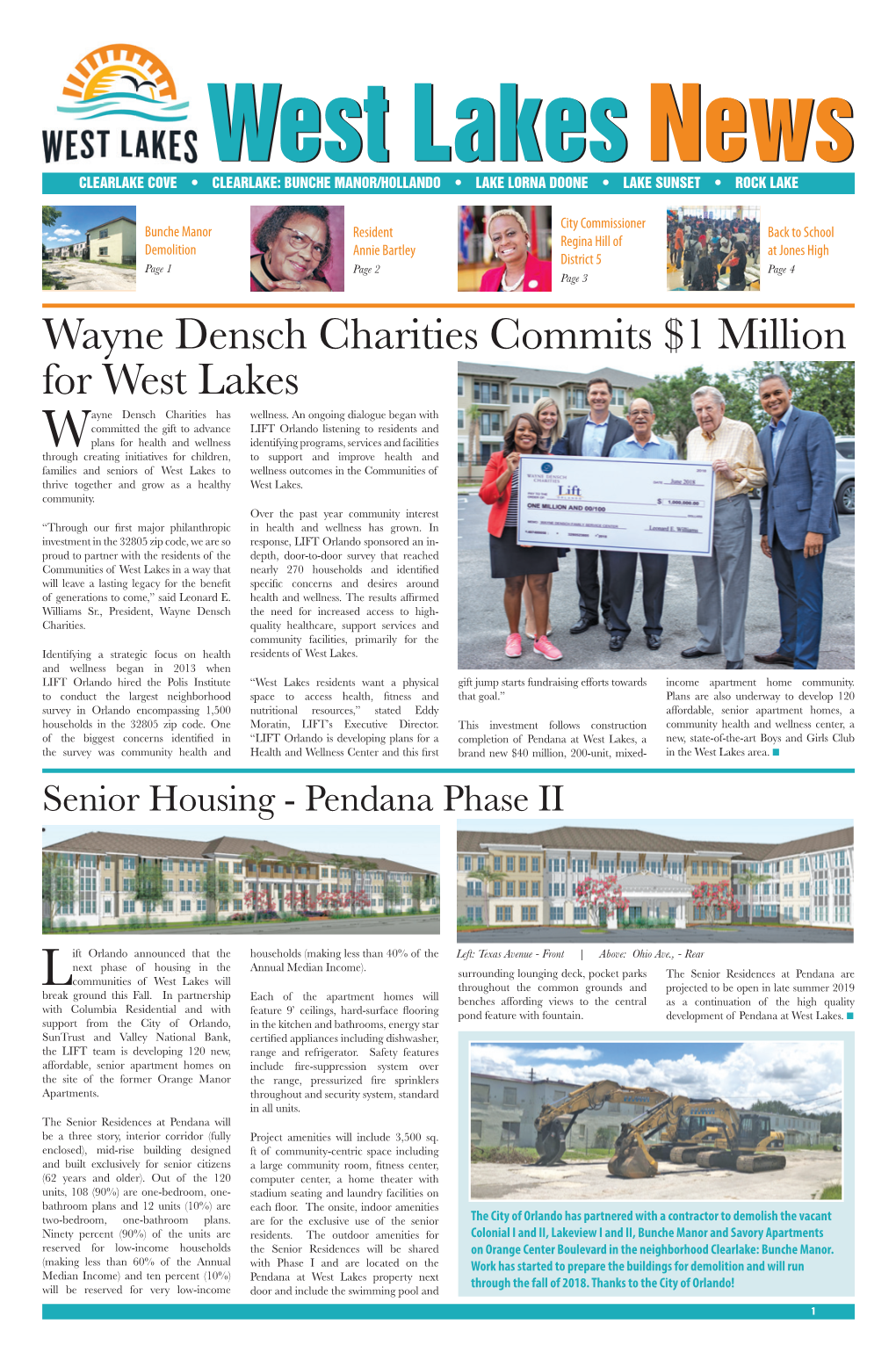 Wayne Densch Charities Commits $1 Million for West Lakes Ayne Densch Charities Has Wellness