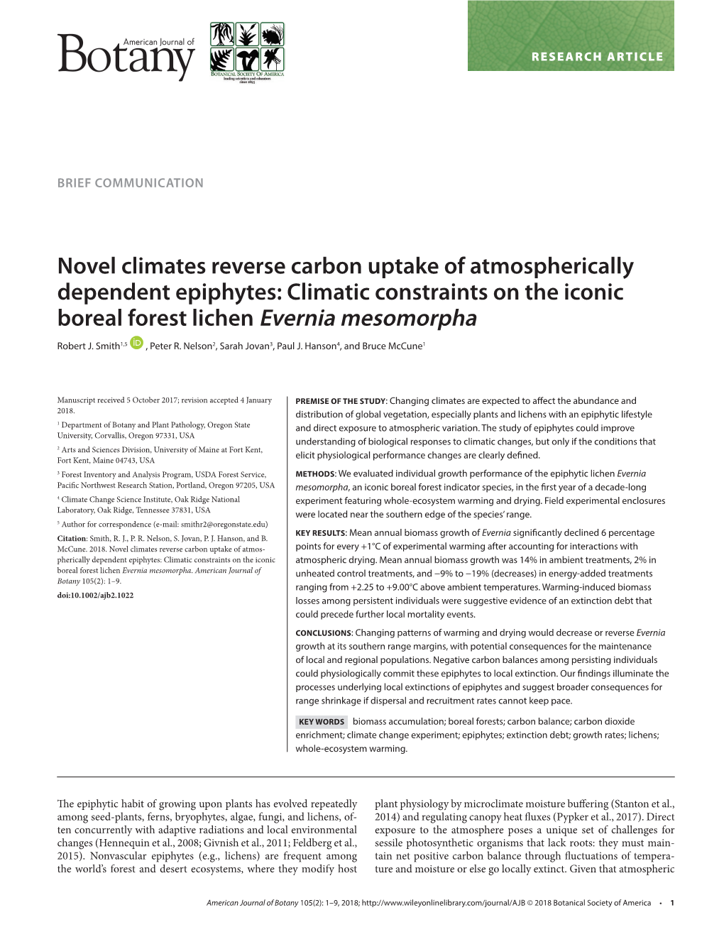 Climatic Constraints on the Iconic Boreal Forest Li