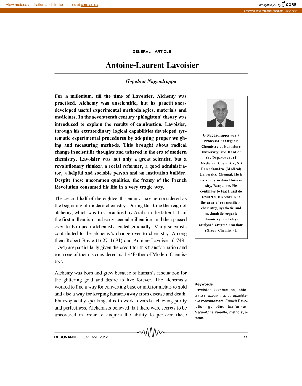 Antoine-Laurent Lavoisier