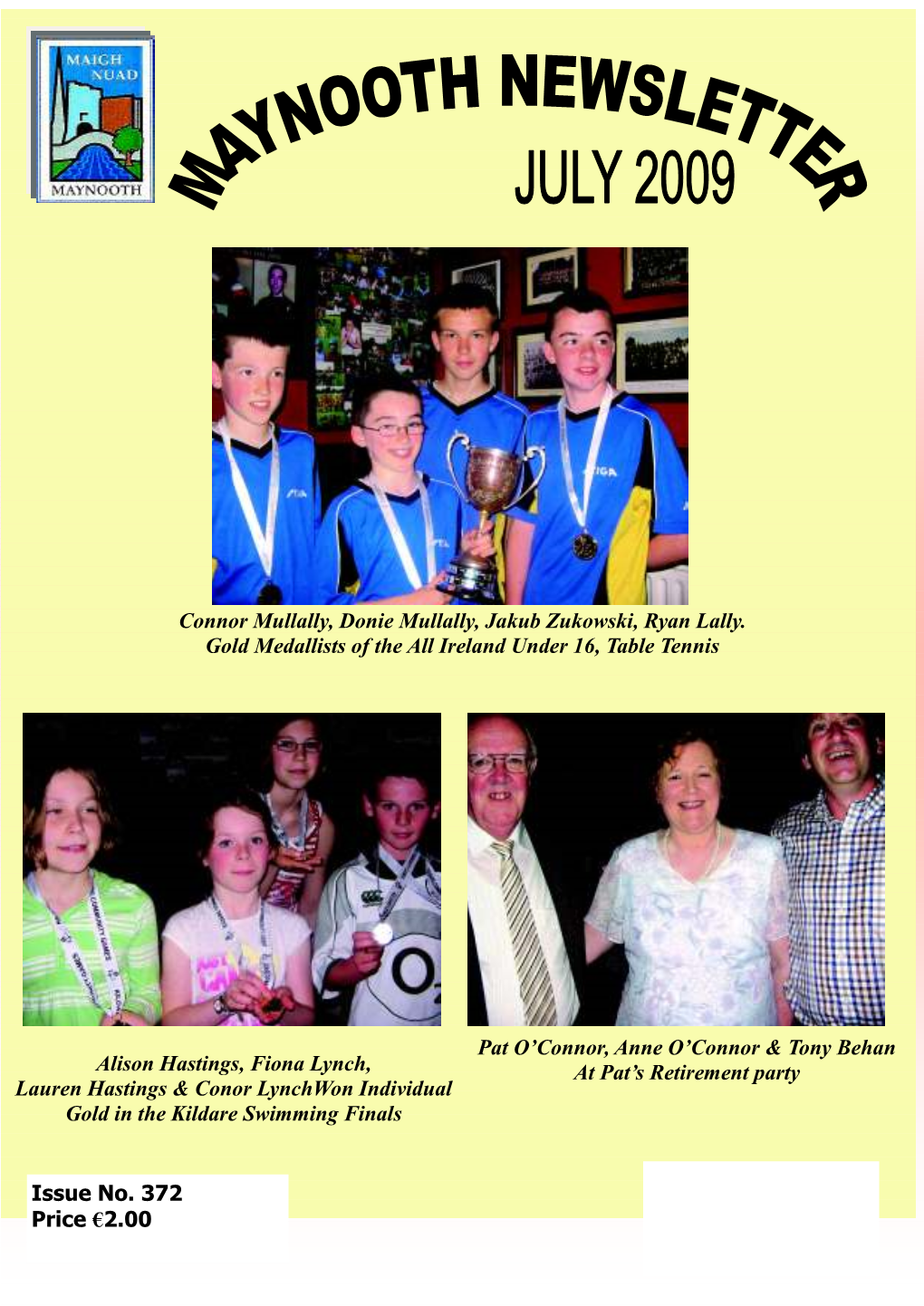 July 2009 Newsletter