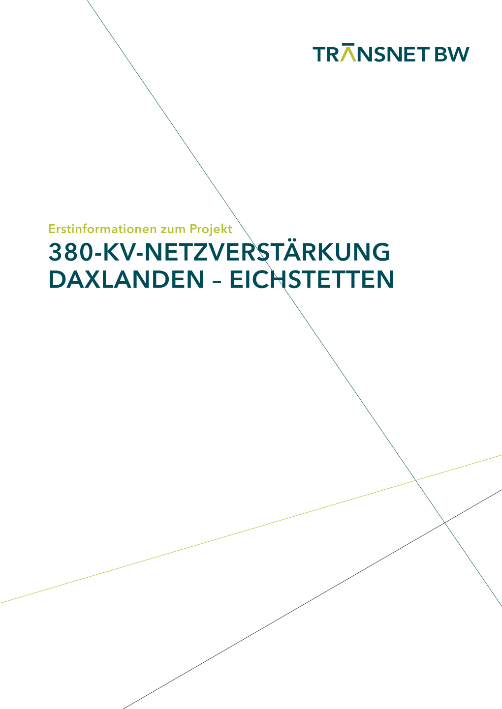 380-Kv-Netzverstärkung Daxlanden – Eichstetten 1.0 Projektbeschreibung