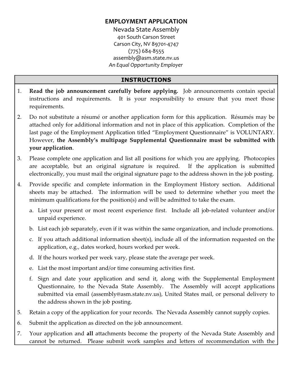 Employment Application s25