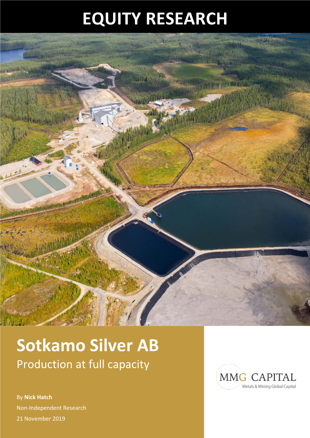 Sotkamo Silver AB Production at Full Capacity