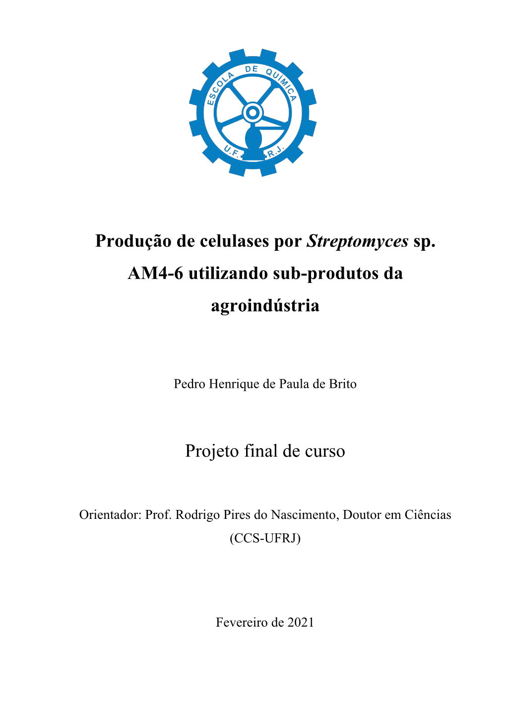 Produção De Celulases Por Streptomyces Sp. AM4-6 Utilizando Sub-Produtos Da Agroindústria