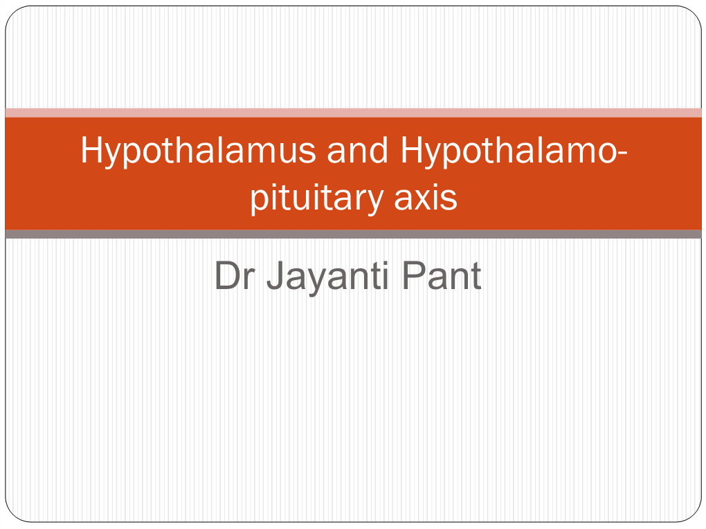 Pituitary Hormones