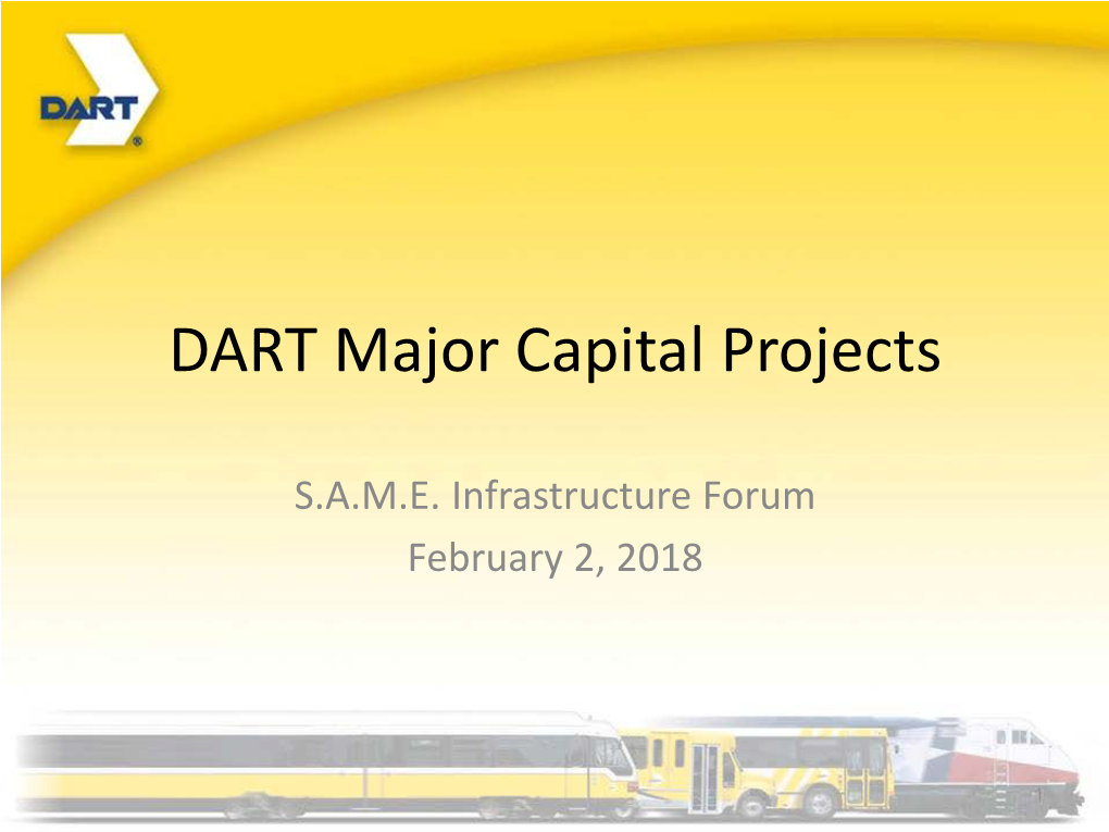 DART Major Capital Projects