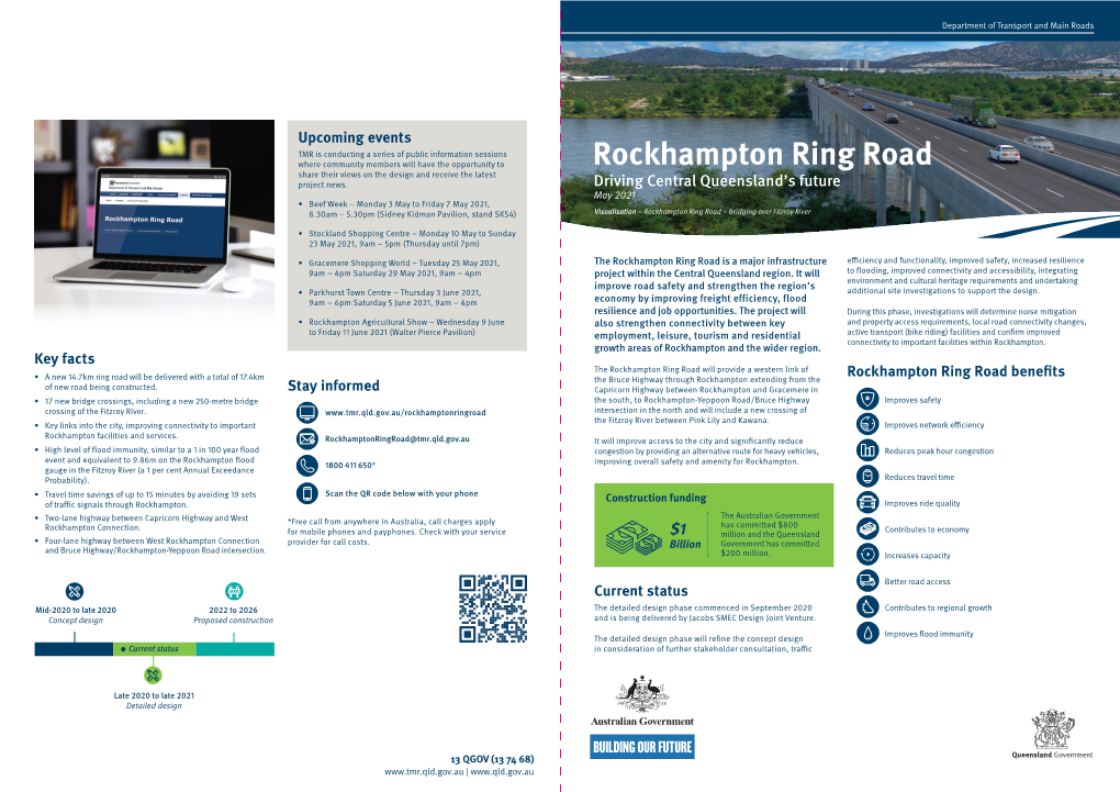 Rockhampton Ring Road Share Their Views on the Design and Receive the Latest Project News