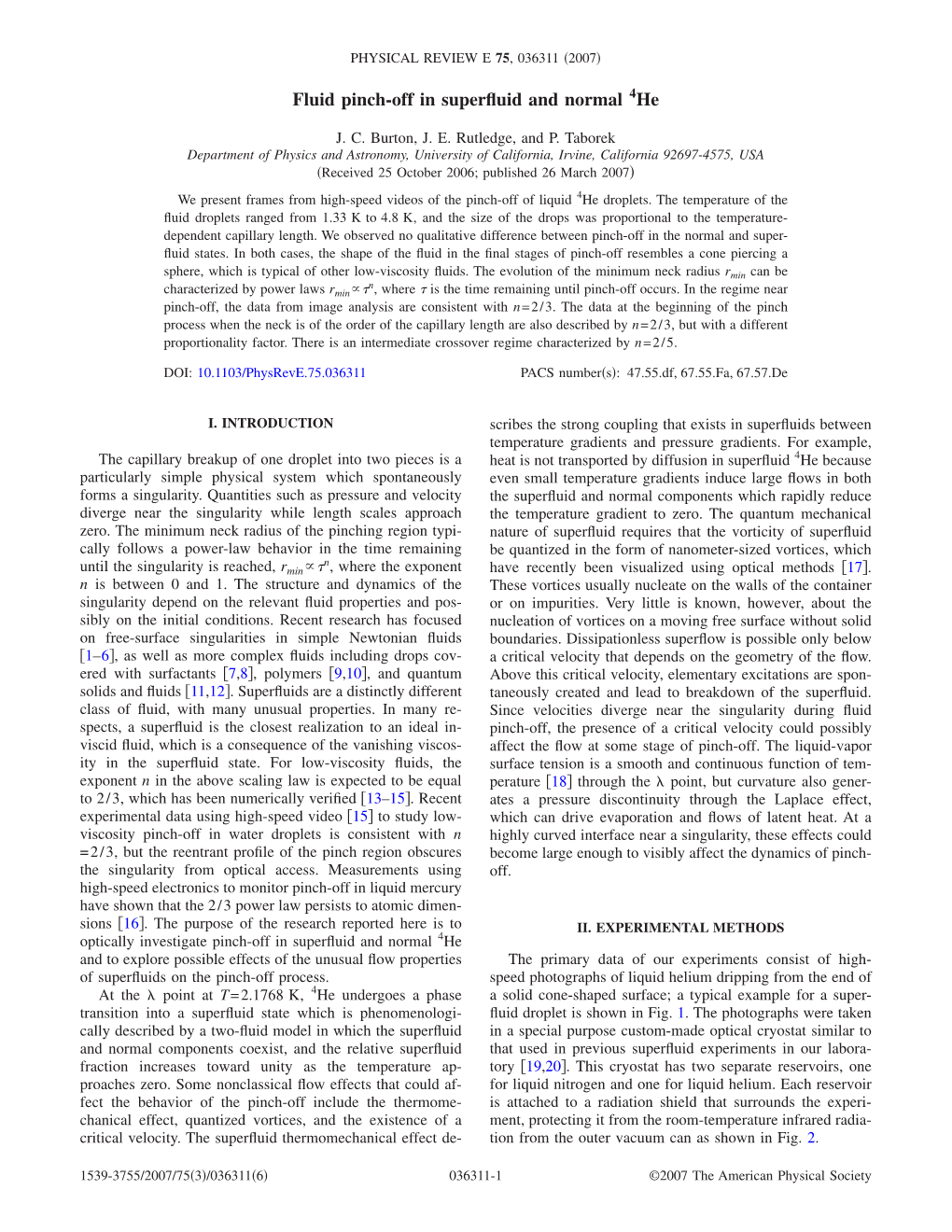 Fluid Pinch-Off in Superfluid and Normal He