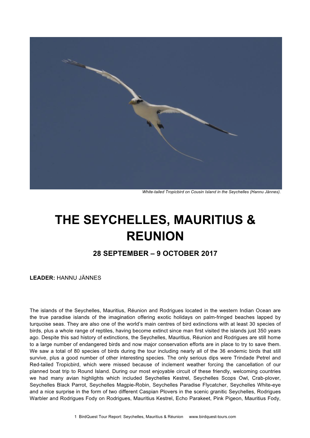The Seychelles, Mauritius & Reunion