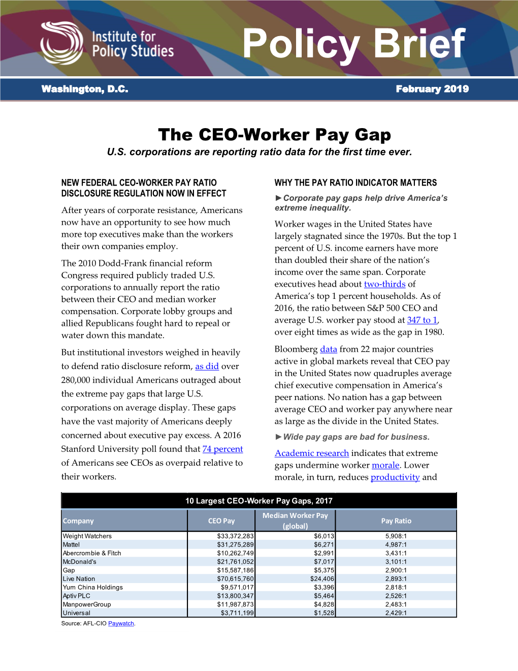 CEO-Worker-Pay-Ratio-Policy-Brief
